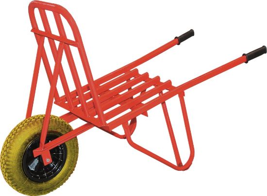 Afbeeldingen van KELFORT Steenkruiwagen rood met anti-lek wiel