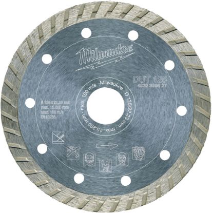 Afbeeldingen van MILWAUKEE Diamantzaagblad natuursteen/keramiek DUT 125X22,23MM