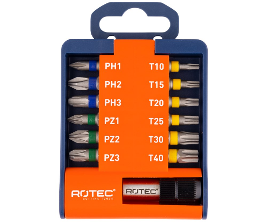 Afbeeldingen van ROTEC Bitset OPTI bithouder PH1-2-3 PZ1-2-3 T10-15-20-25-30-40