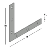 Afbeeldingen van GEBR. BODEGRAVEN Raamhoek ZM recht 200X200MM 28X2,5MM