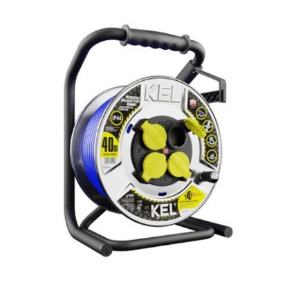 Afbeeldingen van Kabelhaspel 4-v HD IP44 16Ah 3X2,5 blauw 40M