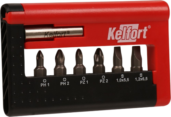 Afbeeldingen van KELFORT Bitset in kunststof houder 7x