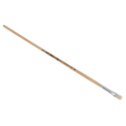 Afbeeldingen van COPENHAGEN PRO Lyonpenseel plat wit Chinees varkenshaar met FSC gelakte steel 04