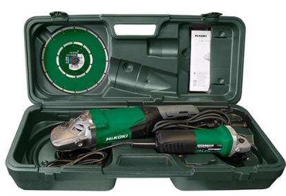 Afbeeldingen van HIKOKI Combiset haakse slijper G23SW2CPZ G13SR4 125MM + G23SW2 230MM inclusief diamantbladen in kunststof koffer