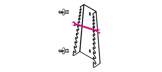 Afbeeldingen van BETA Wandhouder S55/12 t.b.v. 12 dubbele steeksleutels