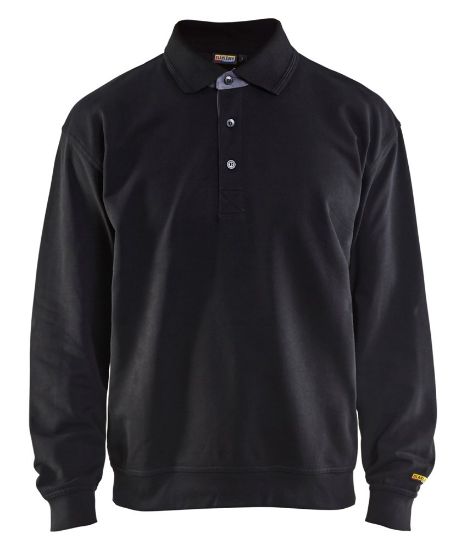 Afbeeldingen van BLÅKLÄDER Polo sweatshirt 3370 zwart 2XL
