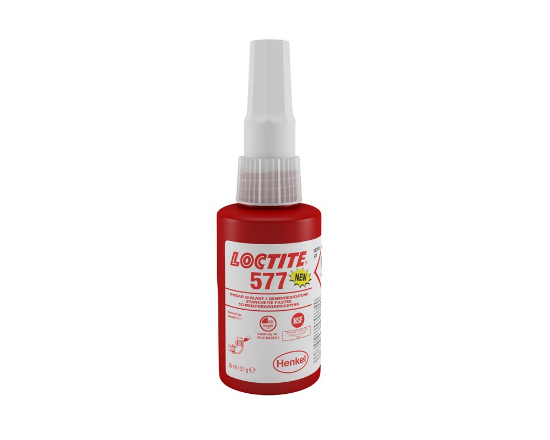 Afbeeldingen van LOCTITE Schroefdraadborging 577 ¾"-3" medium sterkte universeel gebruik 50ML