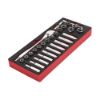 Afbeeldingen van MILWAUKEE Ratel- en doppenset ½" in foam inlay 28x