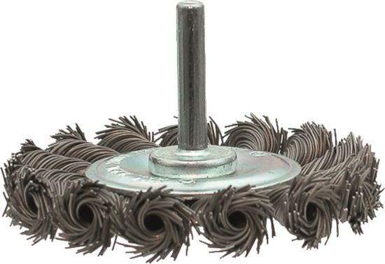 Afbeeldingen van IRONSIDE Staaldraadborstel getordeerd 75MM stift 6MM