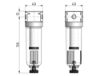 Afbeeldingen van Filter G¼" 0.3µ-16bar H.AUTO.DR. BG0