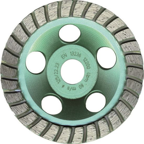 Afbeeldingen van ROTEC Diamant komschijf SPECIAL-LINE 125X22,2MM Turbo Abrasief Bosch