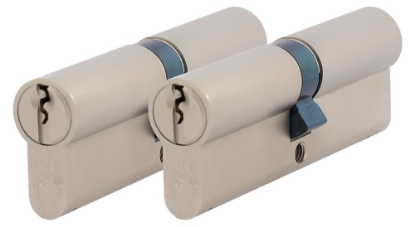 Afbeeldingen van OXLOC Profielcilinder dubbel O5 vernikkeld 45/50MM P2 SKG**