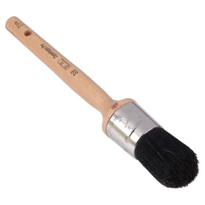 Afbeeldingen van COPENHAGEN PRO Universeel patentkwast 3* zwart Chinees varkenshaar met FSC houten steel 20