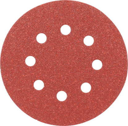 Afbeeldingen van KELFORT Klitschuurschijf rood 8-gat 125MM K80 10x