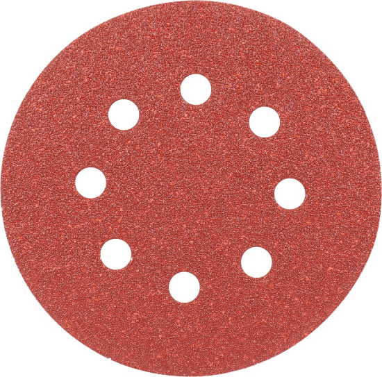 Afbeeldingen van KELFORT Klitschuurschijf rood 8-gat 125MM K80 10x