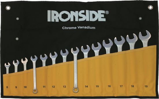 Afbeeldingen van IRONSIDE Ringsteeksleutelset 8-19MM 14x