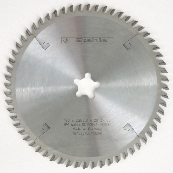 Afbeeldingen van STEHLE Handcirkelzaagblad HW 190X2,6/2,0X20MM Z60 WS  F-FIX