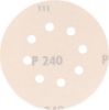 Afbeeldingen van KELFORT Klitschuurschijf wit 8-gat 125MM K240 10x