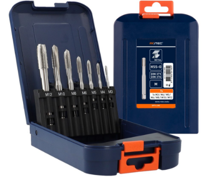 Afbeeldingen van ROTEC Tappenset HSS-G doorlopend 7x M3-M12 ABS