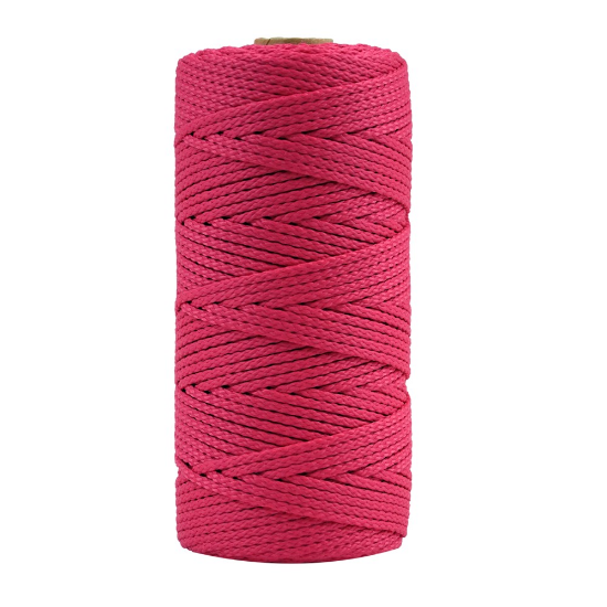 Afbeeldingen van MELKMEISJE Metselkoord nylon fluor roze 2MM 100M
