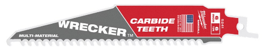 Afbeeldingen van MILWAUKEE Reciprozaagblad multi materiaal TCT WRECKER 150MM 6TPI