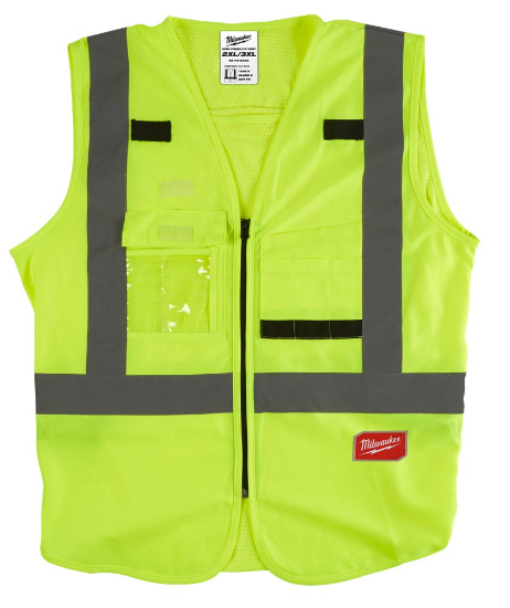 Afbeeldingen van MILWAUKEE Veiligheidshesje klasse 2 Hi-Vis geel 2XL/3XL
