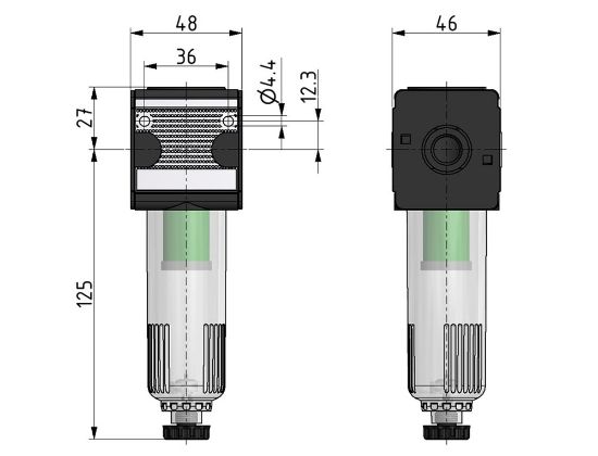 Afbeeldingen van Fijnfilter G¼" 0.01µ H.AUTO.DR. BG1