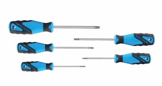 Afbeeldingen van GEDORE Schroevendraaierset TORX T10-T30 5x