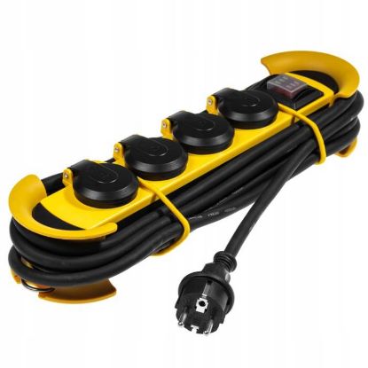 Afbeeldingen van KEL Stekkerdoos 4-v HD IP44 16Ah 3X1,5 ge./zw. 3M