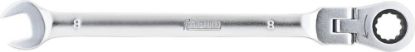 Afbeeldingen van FORUM Ringratelsteeksleutel met scharnierkop 8MM