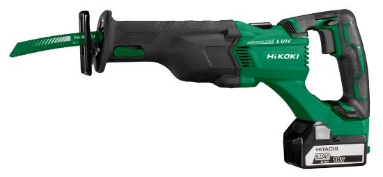 Afbeeldingen van HIKOKI Accu reciprozaag CR18DBLWJZ 18V BL 90MM MV 2x 18V 5,0Ah in kunststof koffer