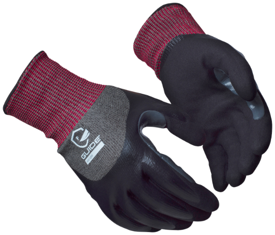Afbeeldingen van GUIDE Handschoen dubbele nitrilcoating snijbestendig F 6607 7