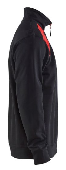 Afbeeldingen van BLAKLÄDER Sweatshirt bi-colour met halve rits 3353