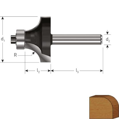 Afbeeldingen van ROTEC Afrondprofielfrees HM GOLD