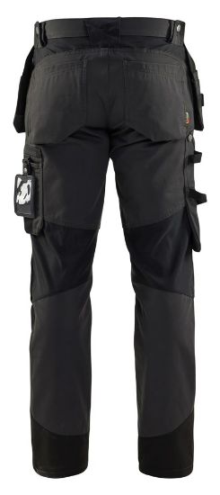 Afbeeldingen van BLAKLÄDER Werkbroek met stretch 1554 donkergrijs/zwart