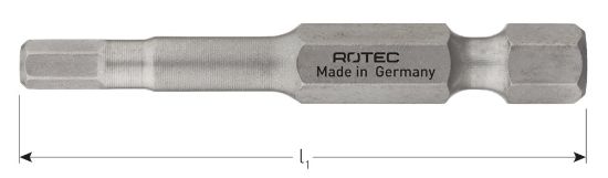 Afbeeldingen van ROTEC Schroefbit ¼" PRO E6,3 BASIC SW 50MM 2x