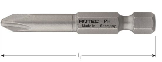 Afbeeldingen van ROTEC Krachtbit ¼" PRO E6,3 BASIC PH 10x