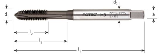Afbeeldingen van ROTEC Machinetap HSS-E INOX+ doorlopend DIN371