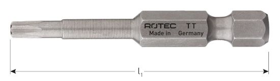 Afbeeldingen van ROTEC Krachtbit ¼" PRO E6,3 tamper-resistant BASIC STX 50MM 2x