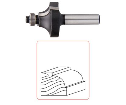 Afbeeldingen van ROTEC Kwartrondprofielfrees HM met lager SILVER S=8MM