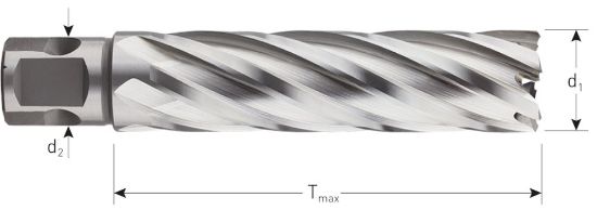Afbeeldingen van ROTEC Kernboor HSS-XE SILVER universeel 19 80MM