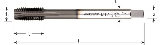 Afbeeldingen van ROTEC Machinetap HSS-E INOX+ doorlopend DIN376