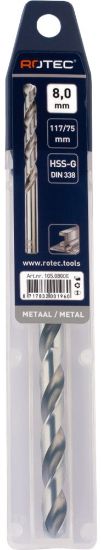 Afbeeldingen van ROTEC Metaalboor HSS-G DIN338 type N