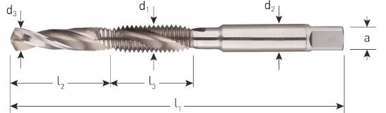 Afbeeldingen van ROTEC Combi-boor/tap HSS-E