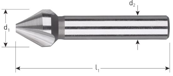 Afbeeldingen van ROTEC Verzinkfrees HSS-G 60° DIN334-C