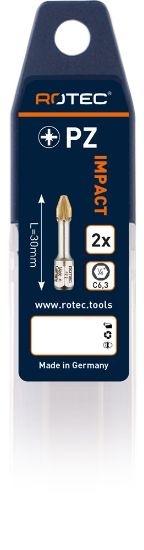 Afbeeldingen van ROTEC IMPACT bit C6,3 DIAMOND PZ 30MM 2x