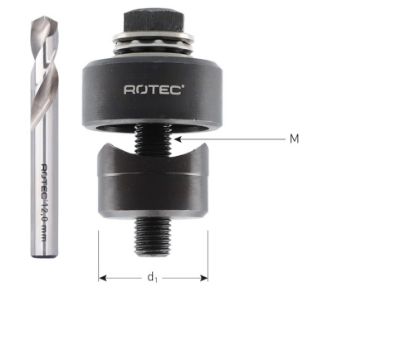 Afbeeldingen van ROTEC Gatenpons OPTI-LINE met kogellager en boor