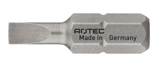 Afbeeldingen van ROTEC Schroefbit ¼" PRO C6,3 BASIC sleuf 25MM 10x
