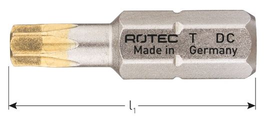 Afbeeldingen van ROTEC Schroefbit ¼" PRO C6,3 DIAMOND TORX 25MM 2x
