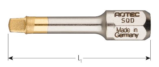 Afbeeldingen van ROTEC IMPACT bit C6,3 DIAMOND SQD 30MM 10x